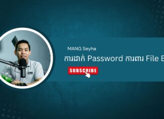 របៀបដាក់ Password ការពារ File Excel